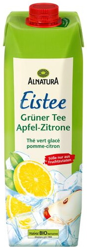 Alnatura Bio Eistee Grüner Tee Apfel-Zitrone 1L Alnatura Bio Eistee Grüner Tee Apfel-Zitrone 1L