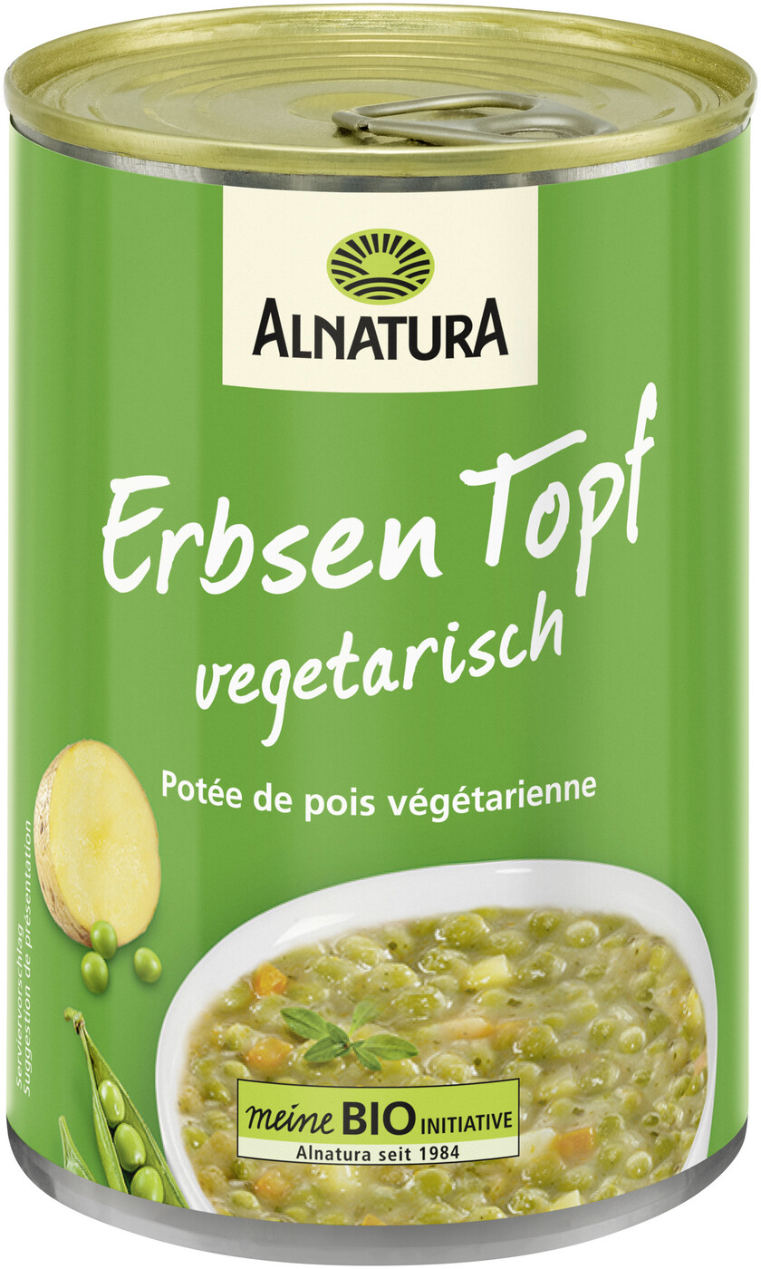 Alnatura Bio Erbsen Topf 400G Alnatura Bio Erbsen Topf 400G