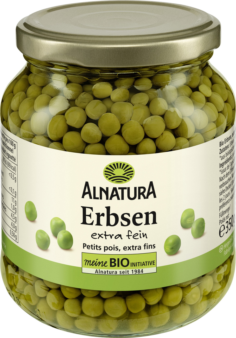 Alnatura Bio Erbsen extra fein 350G