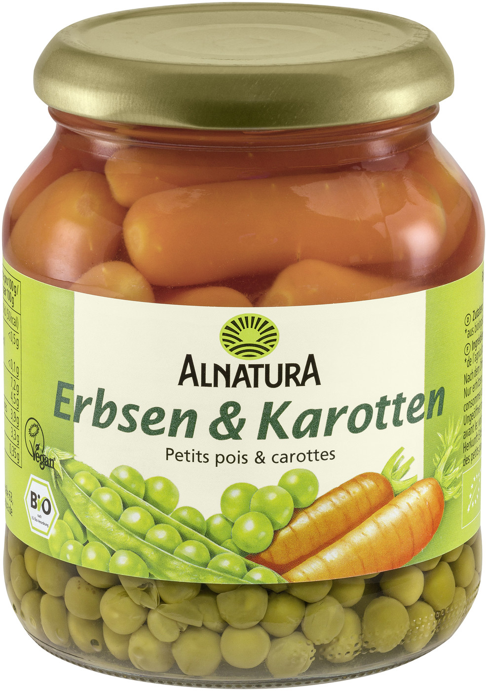 Alnatura Bio Erbsen & Karotten 340G