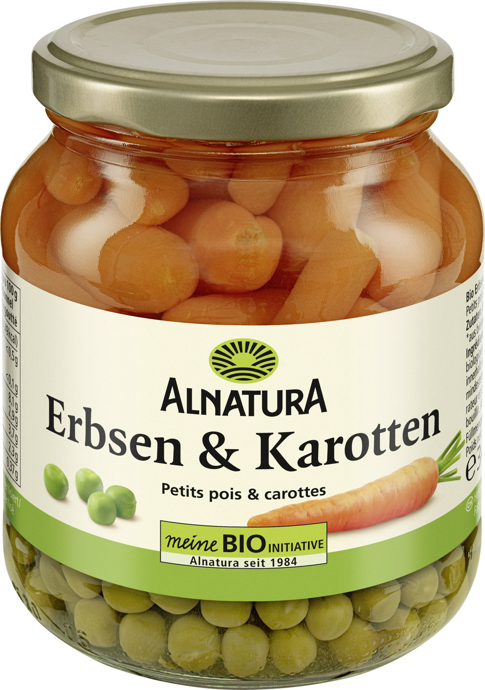 Alnatura Bio Erbsen & Karotten 340G