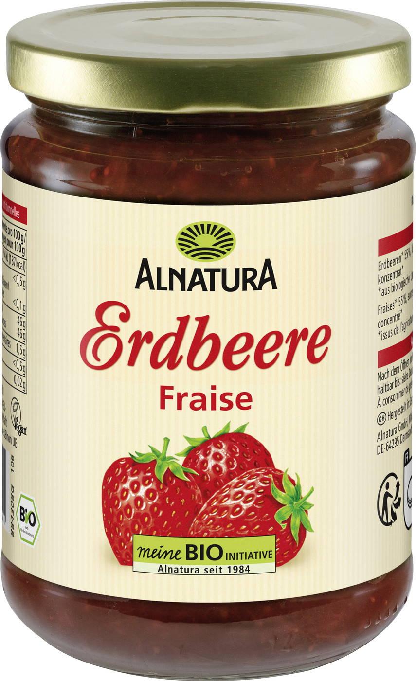 Alnatura Bio Fruchtaufstrich Erdbeere 420G Alnatura Bio Fruchtaufstrich Erdbeere 420G