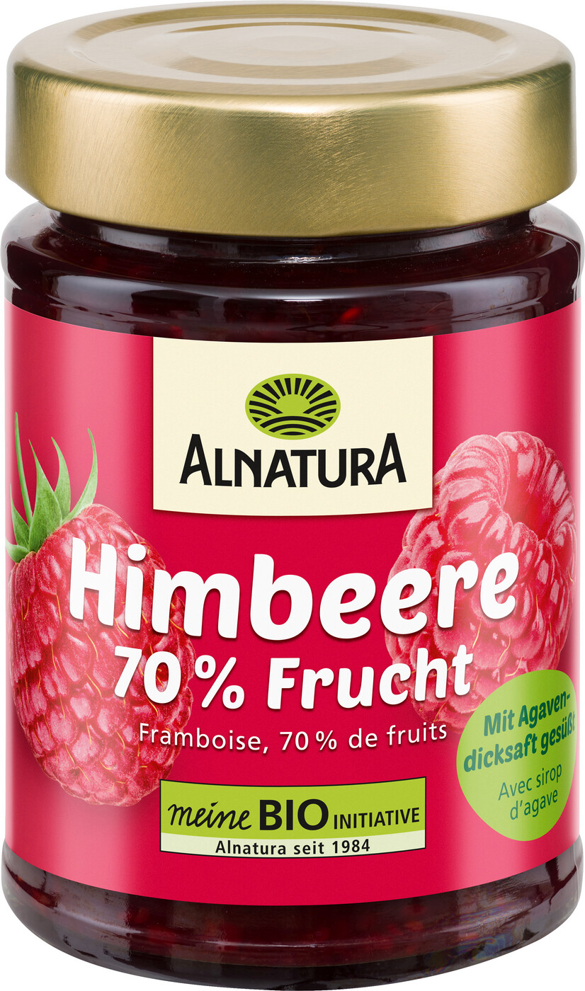 Alnatura Bio Fruchtaufstrich Himbeere mit Agavendicksaft 200G