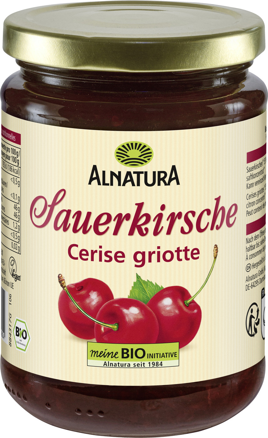 Alnatura Bio Fruchtaufstrich Sauerkirsche 420G