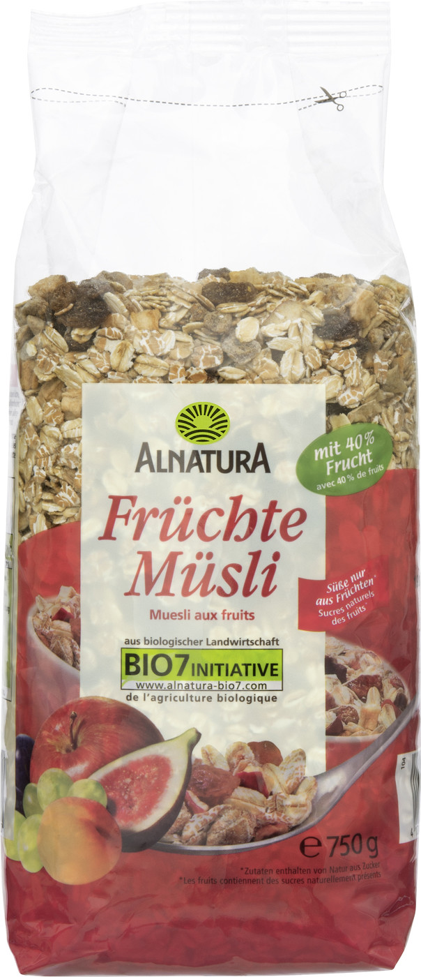 Alnatura Bio Früchte-Müsli 750G