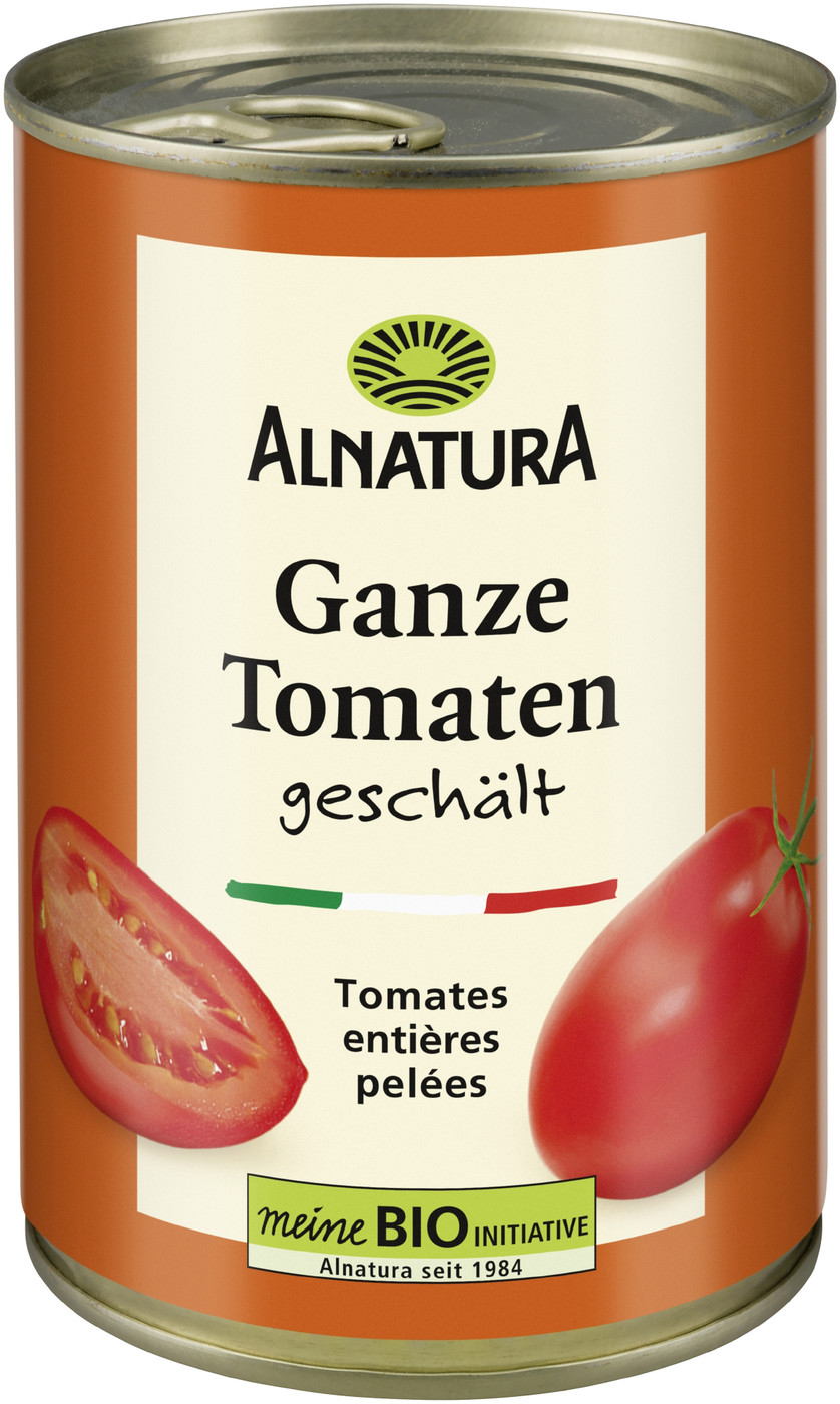 Alnatura Bio Ganze Tomaten geschält 400G Alnatura Bio Ganze Tomaten geschält 400G