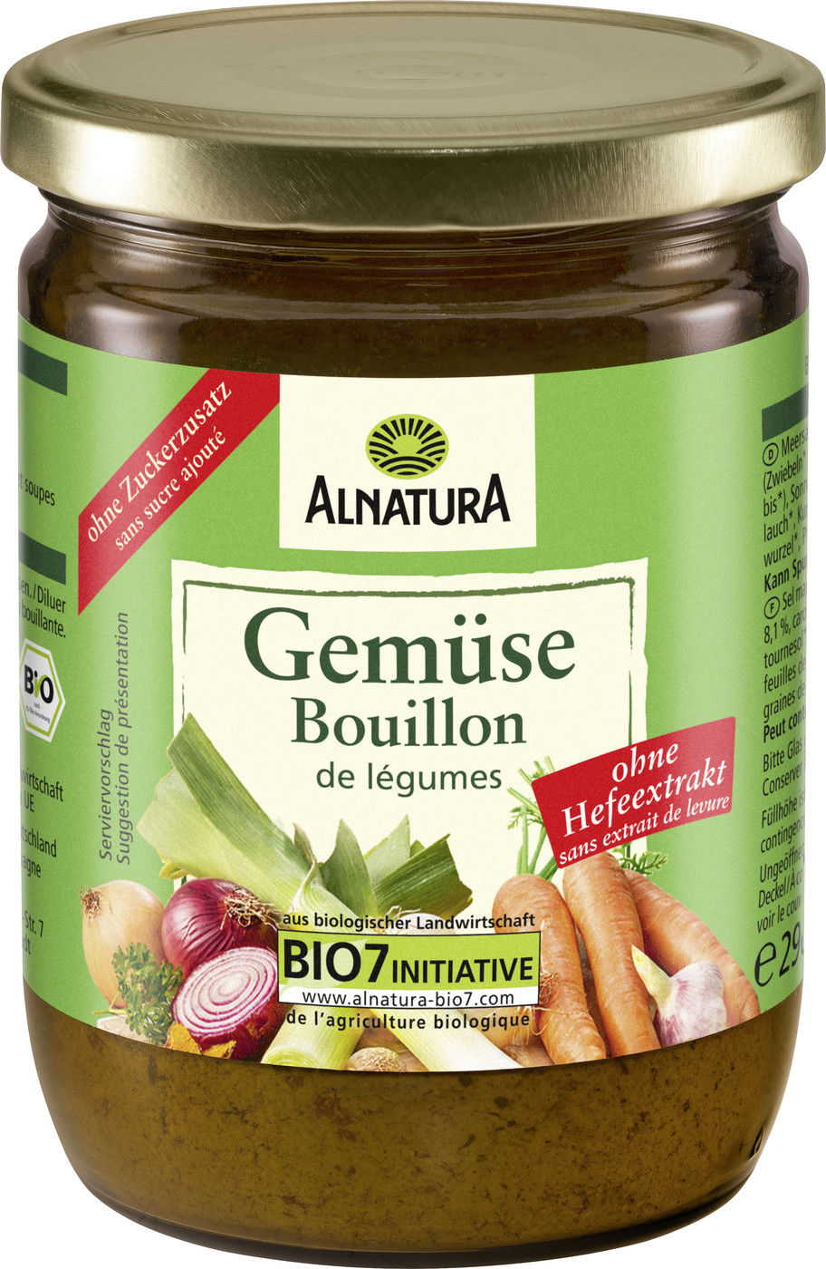Alnatura Bio Gemüse Bouillon ohne Hefe-Extrakt 290G Alnatura Bio Gemüse Bouillon ohne Hefe-Extrakt 290G