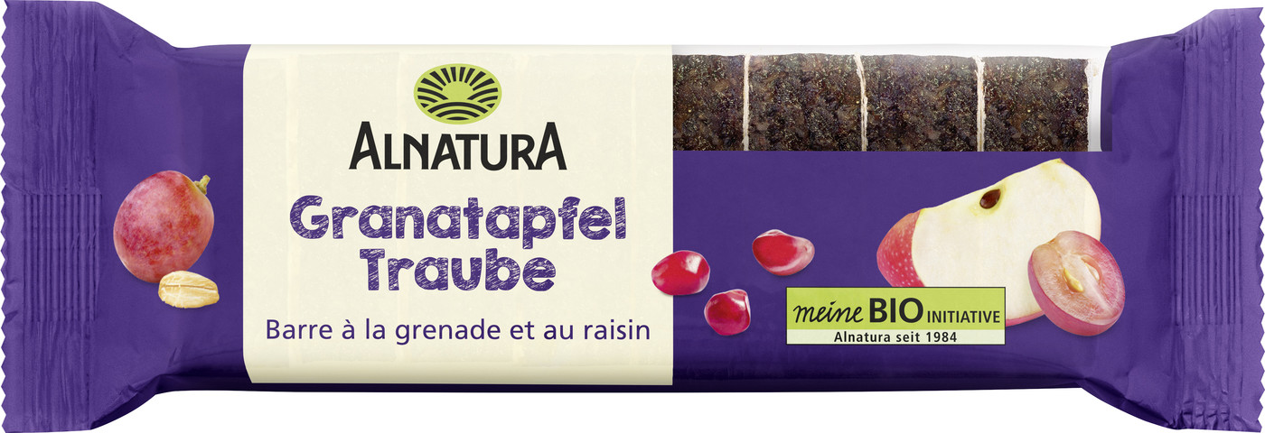 Alnatura Bio Granatapfel-Traube Fruchtschnitte 75G