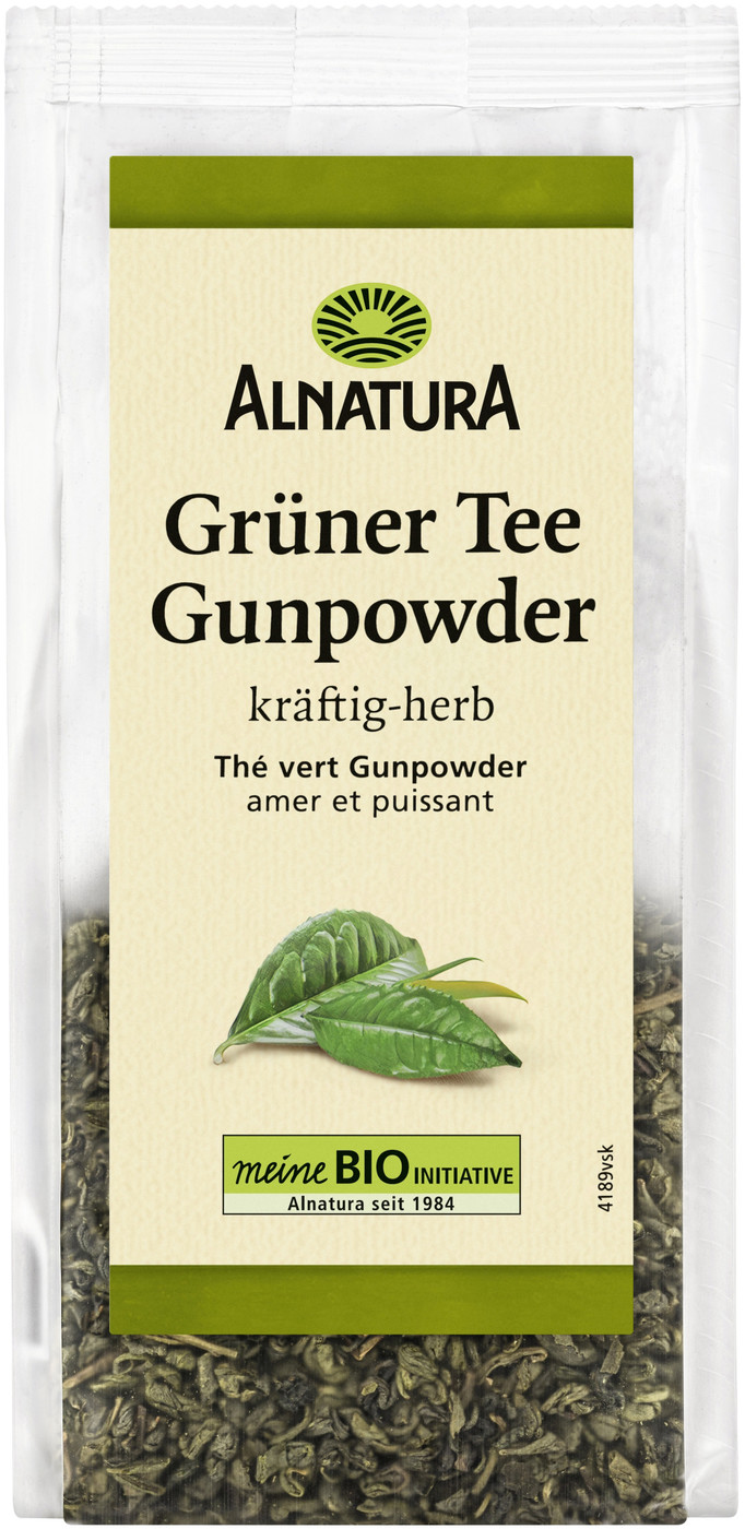 Alnatura Bio Grüner Tee Gunpowder lose 100G