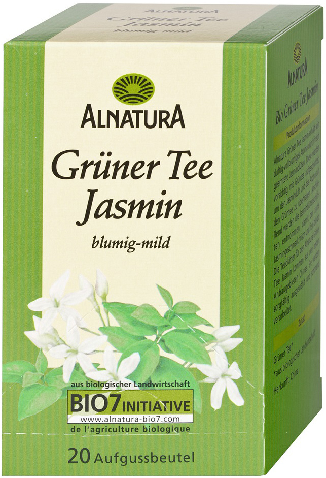 Alnatura Bio Grüner Tee Jasmin 20ST 30G