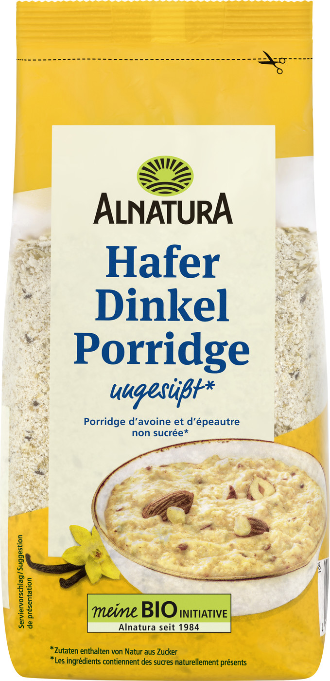 Alnatura Bio Hafer-Dinkel Porridge Basis 500G Alnatura Bio Hafer-Dinkel Porridge Basis 500G