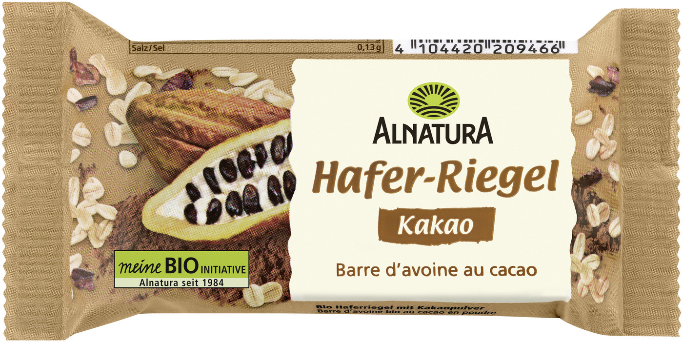 Alnatura Bio Haferriegel Kakao 60G