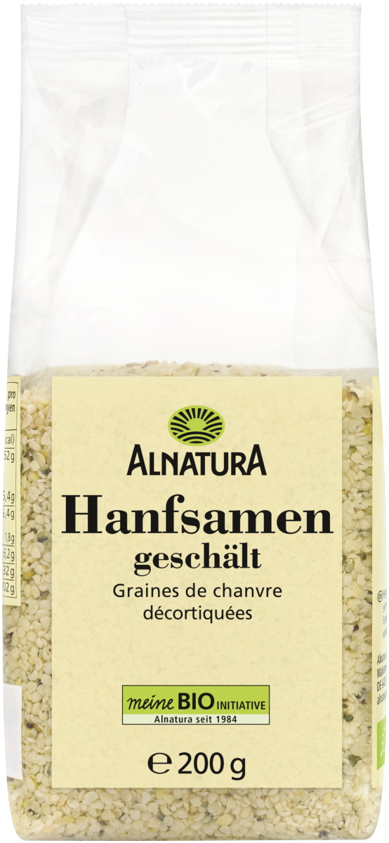 Alnatura Bio Hanfsamen geschält 200G Alnatura Bio Hanfsamen geschält 200G