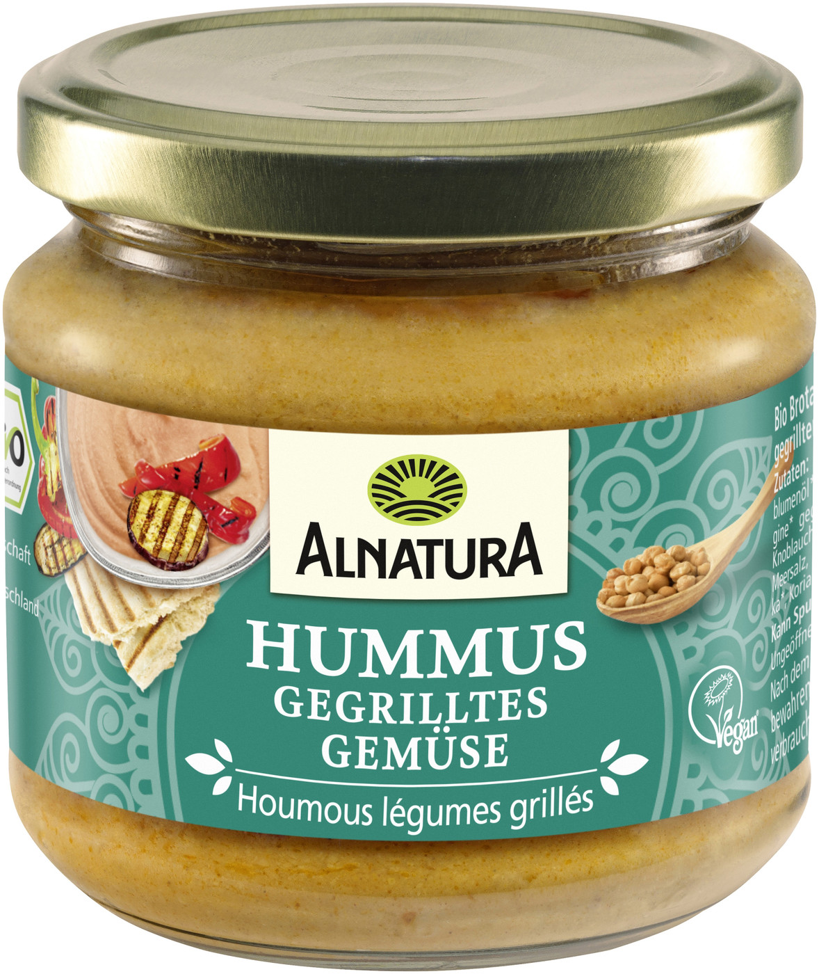 Alnatura Bio Hummus gegrilltes Gemüse 180G Alnatura Bio Hummus gegrilltes Gemüse 180G