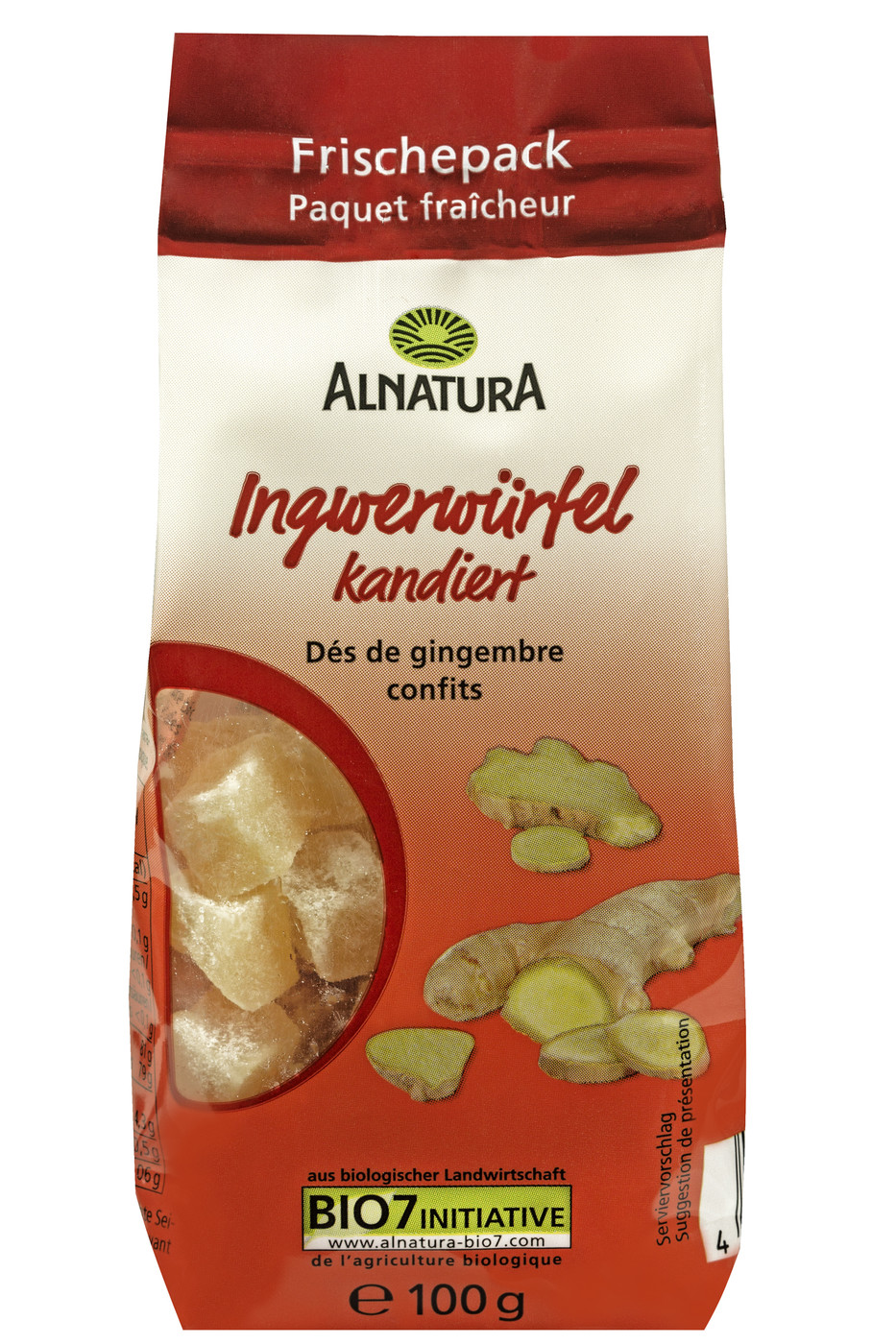 Alnatura Bio Ingwerwürfel kandiert 100G Alnatura Bio Ingwerwürfel kandiert 100G
