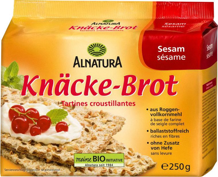 Alnatura Bio Knäcke-Brot Sesam 250G Alnatura Bio Knäcke-Brot Sesam 250G