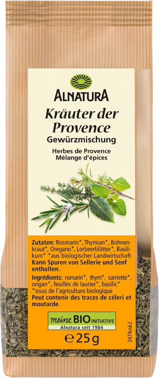 Alnatura Bio Kräuter der Provence Gewürzmischung 25G