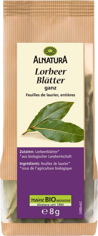 Alnatura Bio Lorbeer Blätter ganz 8G Alnatura Bio Lorbeer Blätter ganz 8G
