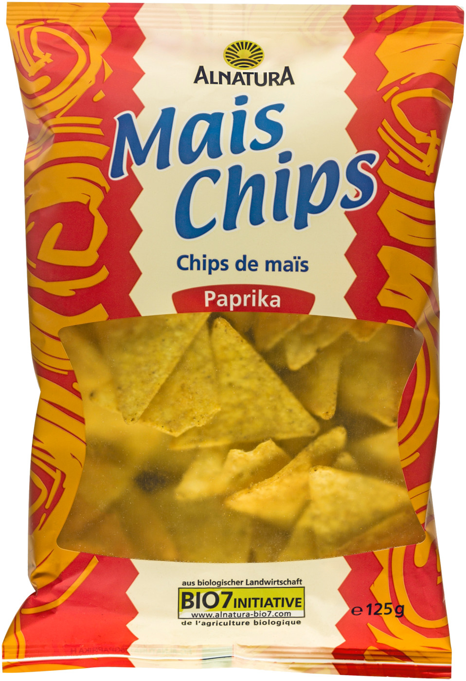 Alnatura Bio Mais Chips Paprika 125G