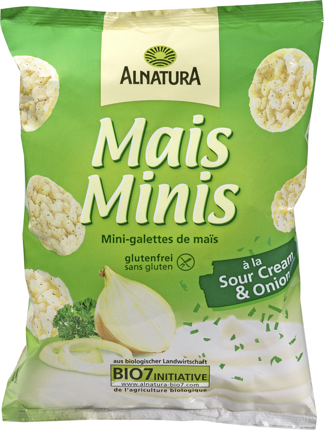Alnatura Bio Mais Minis a la Sour Cream & Onion 50G