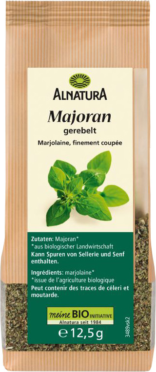 Alnatura Bio Majoran gerebelt 12,5G Alnatura Bio Majoran gerebelt 12,5G