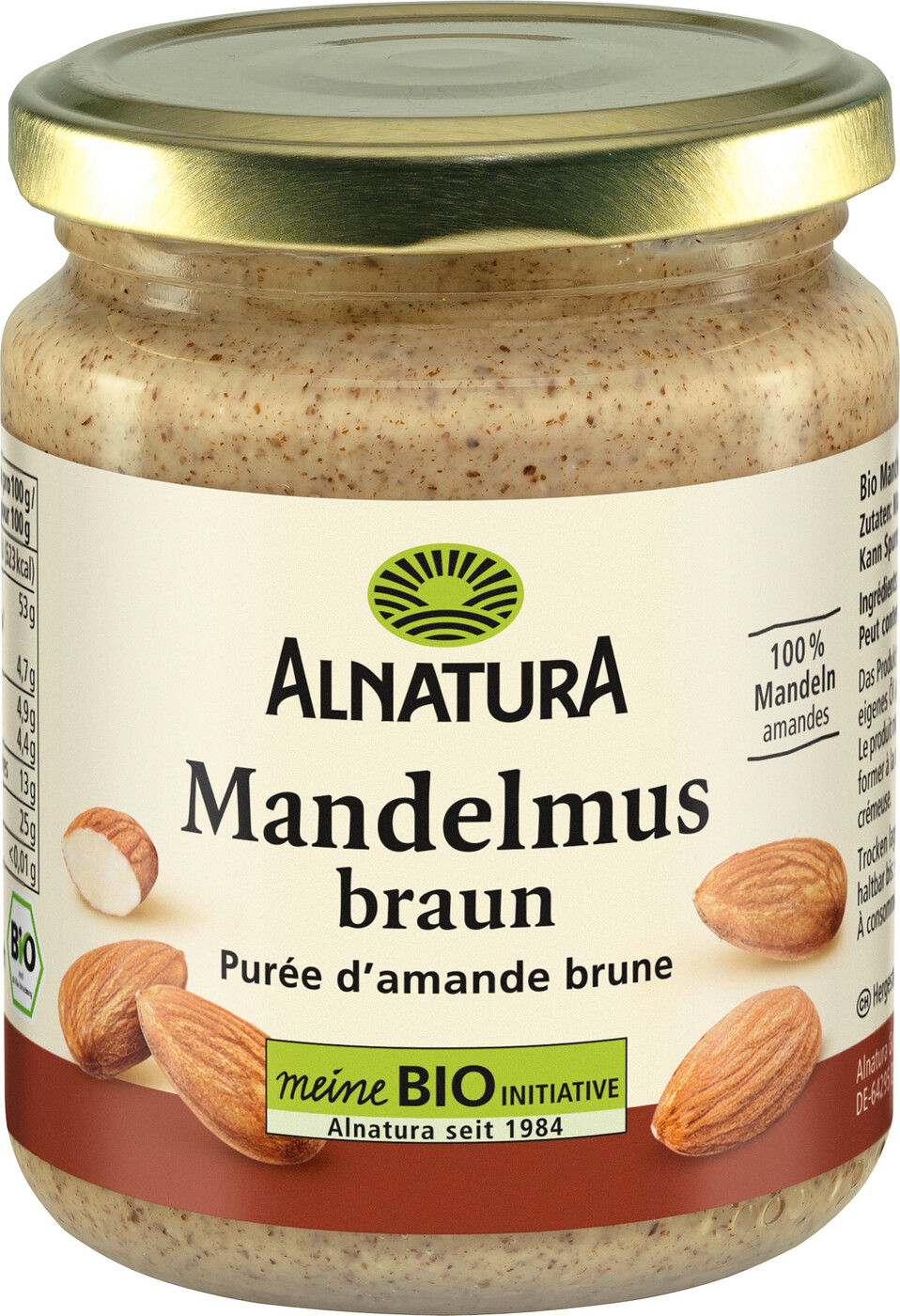 Alnatura Bio Mandelmus braun 250G Alnatura Bio Mandelmus braun 250G