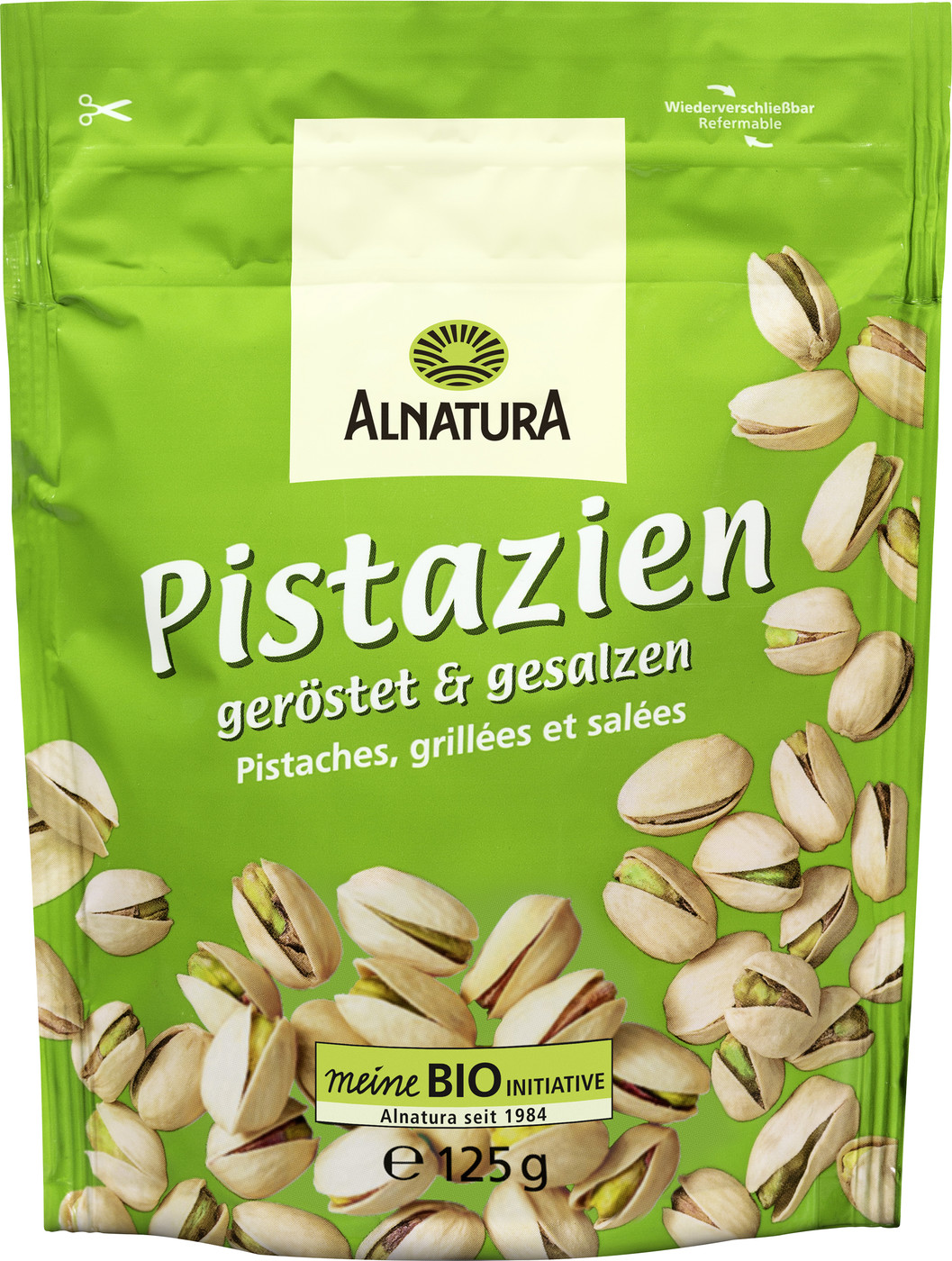 Alnatura Bio Pistazien geröstet & gesalzen 125G Alnatura Bio Pistazien geröstet & gesalzen 125G