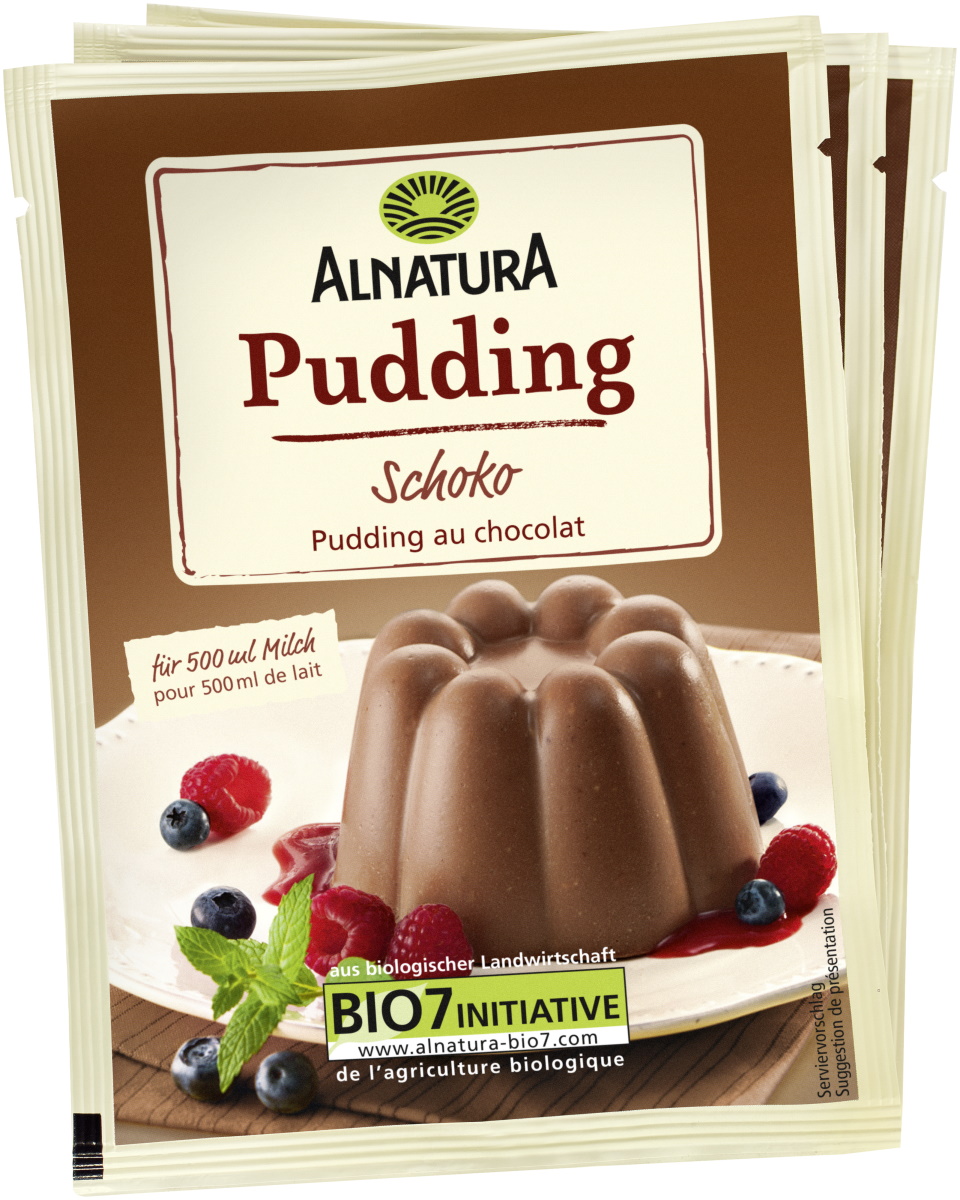 Alnatura Bio Pudding Schoko 3ST 138G