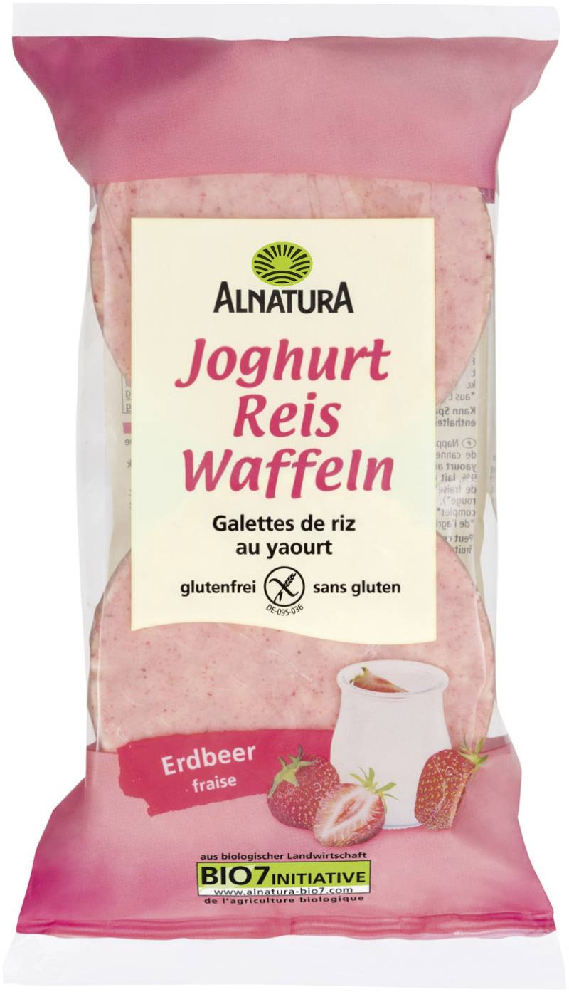 Alnatura Bio Reiswaffeln Joghurt Erdbeer 100G