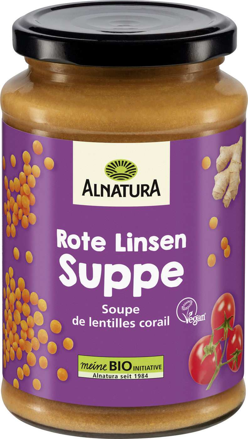 Alnatura Bio Rote Linsen Suppe 375ML