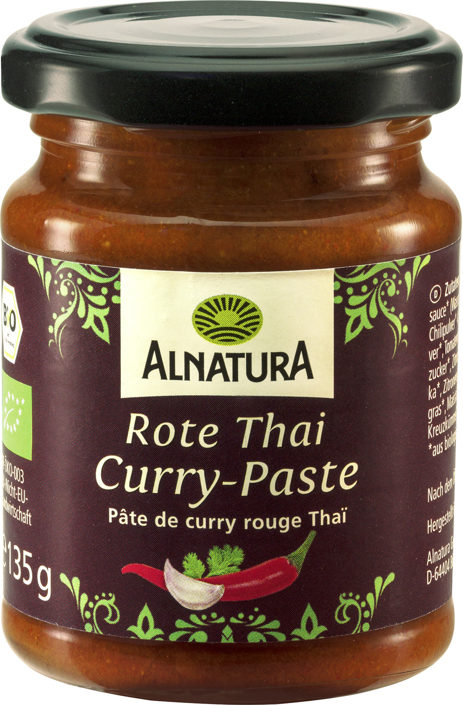 Alnatura Bio Rote Thai Curry-Paste 135G Alnatura Bio Rote Thai Curry-Paste 135G
