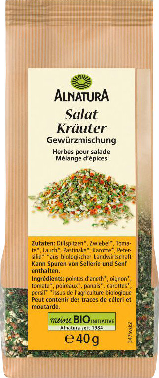 Alnatura Bio Salat Kräuter Gewürzmischung 40G Alnatura Bio Salat Kräuter Gewürzmischung 40G