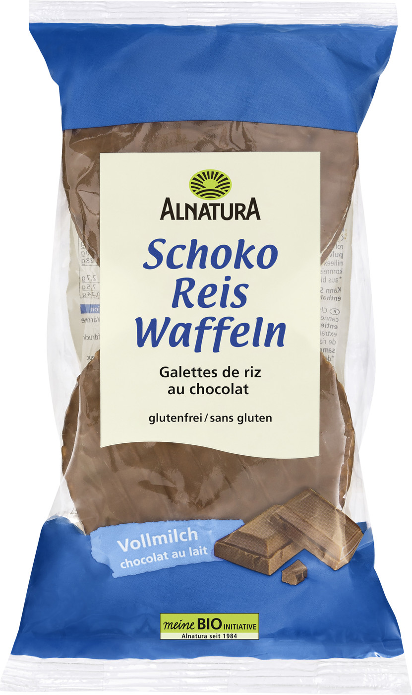 Alnatura Bio Schoko Reis Waffeln Vollmilch 100G