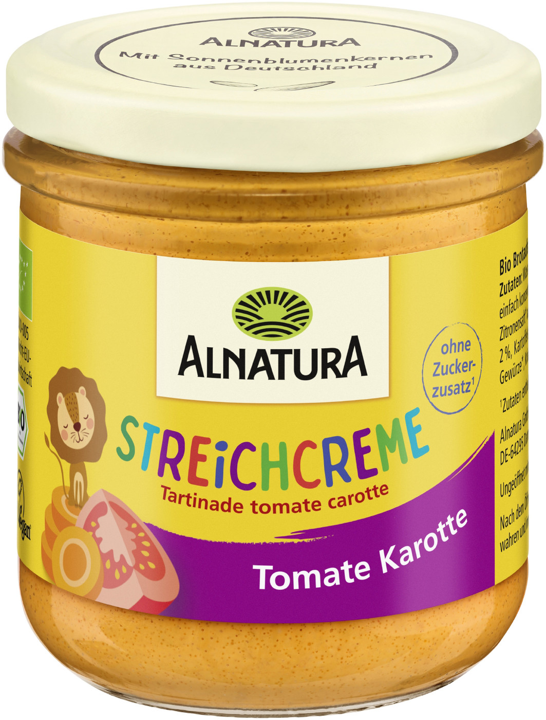 Alnatura Bio Streichcreme Tomate Karotte 180G Alnatura Bio Streichcreme Tomate Karotte 180G