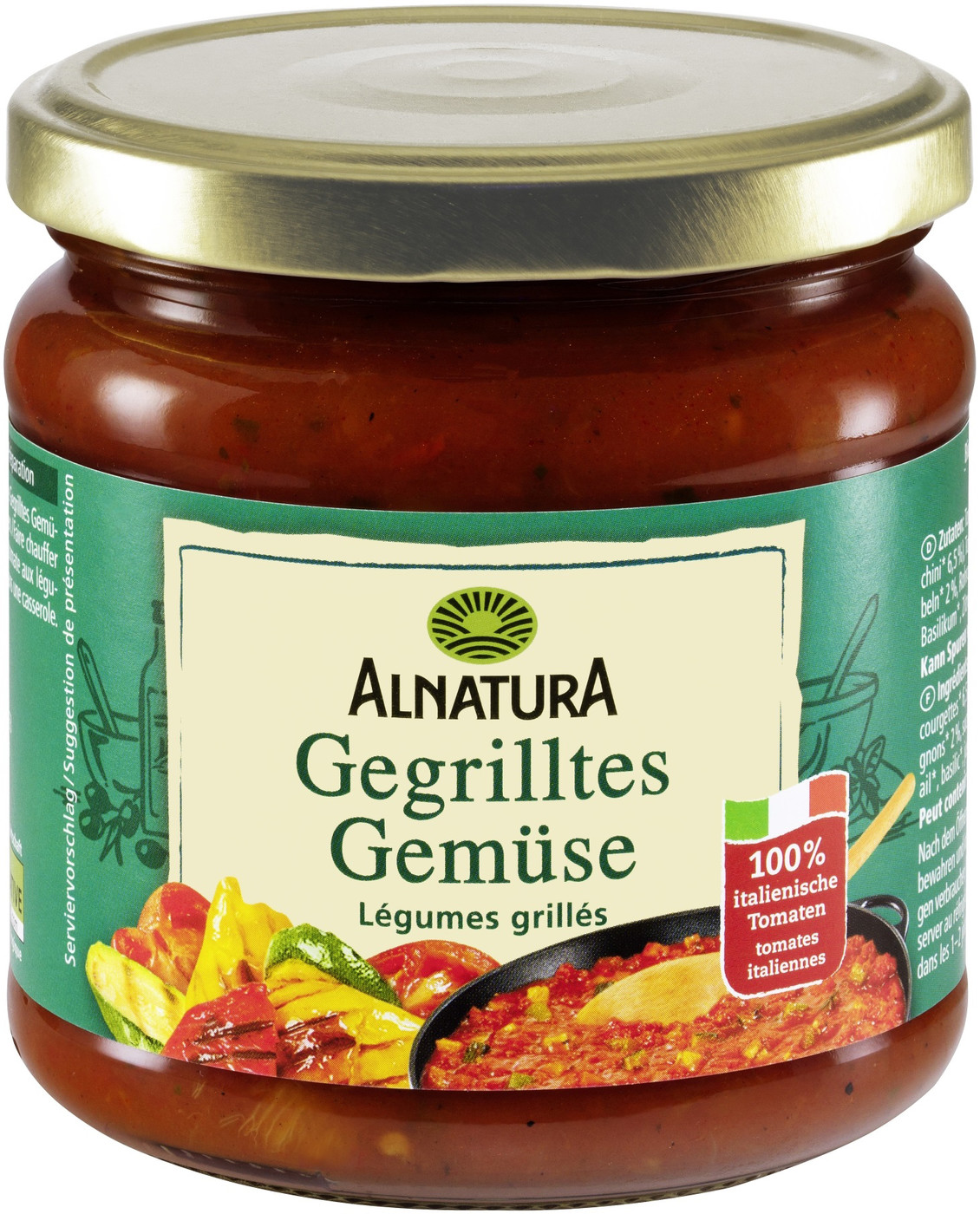 Alnatura Bio Tomatensauce Gegrilltes Gemüse 350ML Alnatura Bio Tomatensauce Gegrilltes Gemüse 350ML