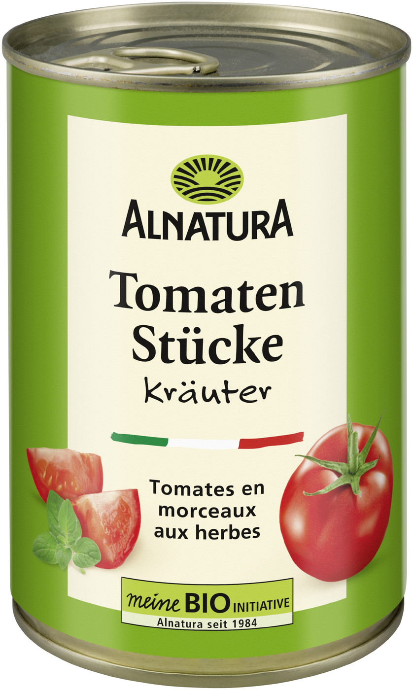 Alnatura Bio Tomatenstücke Kräuter 400G