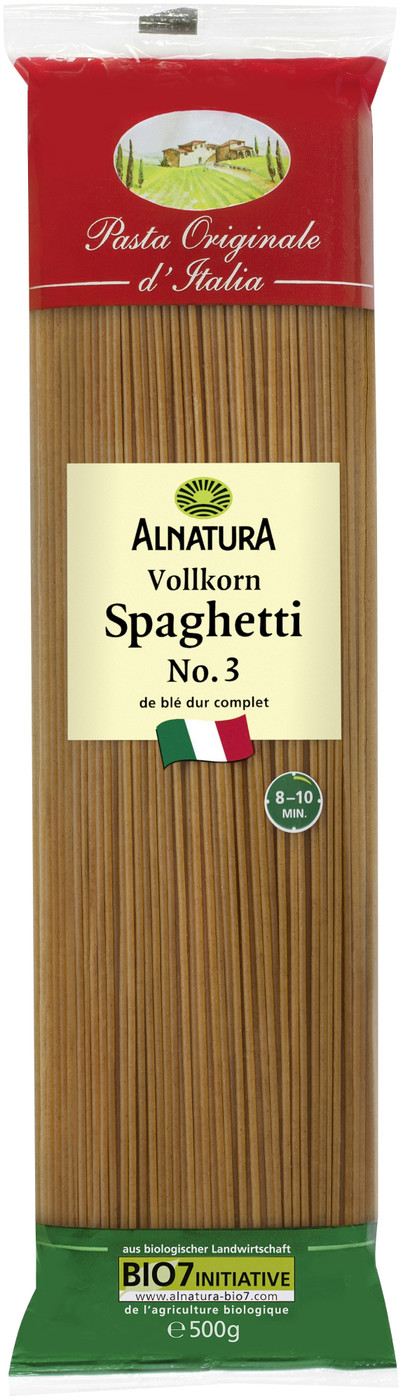 Alnatura Bio Vollkorn Spaghetti No.3 500G