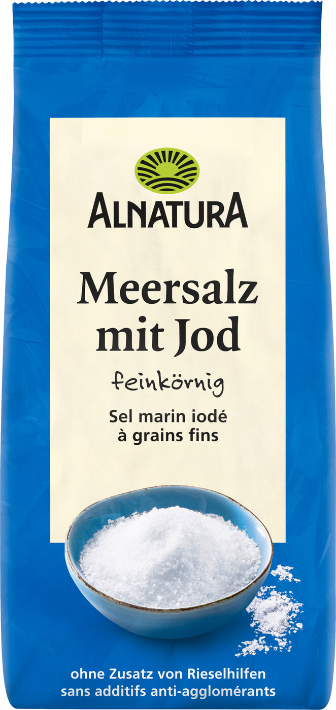 Alnatura Meersalz mit Jod 500G Alnatura Meersalz mit Jod 500G