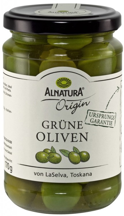 Alnatura Origin Bio Grüne Oliven 310G Alnatura Origin Bio Grüne Oliven 310G
