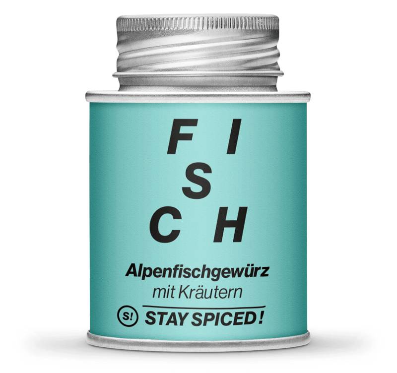 Alpenfischgewürz mit Kräutern - gemahlen, 170ml Schraubdose