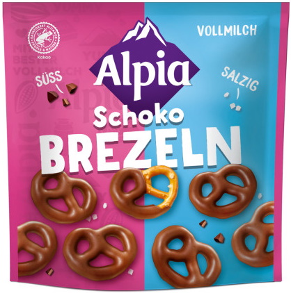 Alpia Schoko Brezeln Vollmilch 140G Alpia Schoko Brezeln Vollmilch 140G