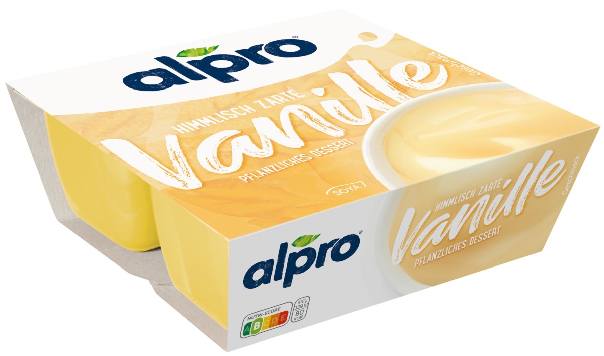 Alpro Soya-Dessert Feine Vanille 4ST 500G