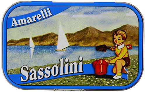 Amarelli Sassolini Anise Liquorice Pebbles Tin 40 g (Pack of 3)