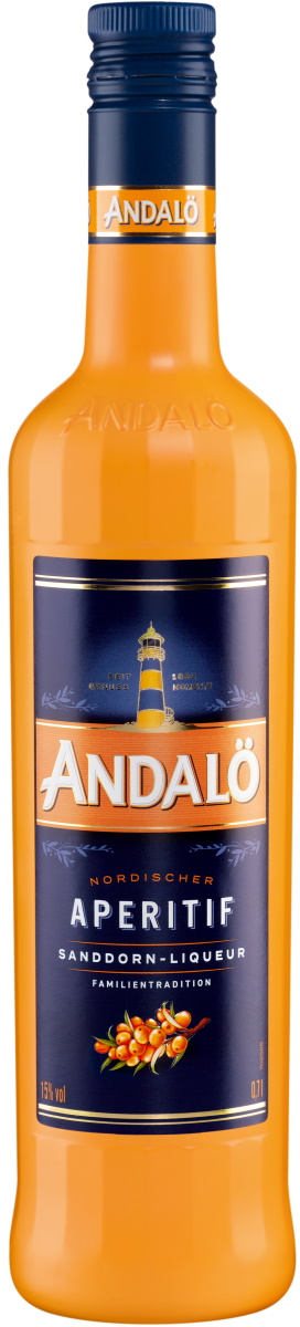 Andalö Aperitif Liqueur mit Sanddorn 0,7L