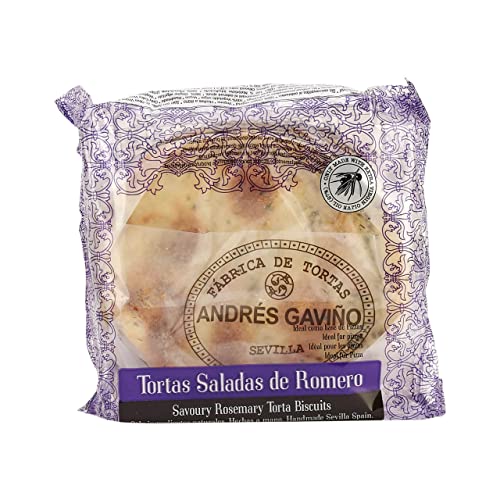 Andalusische Tortas, Olivenölgebäck mit Rosmarin - 6er Pack (1 x 170 g) von Más
