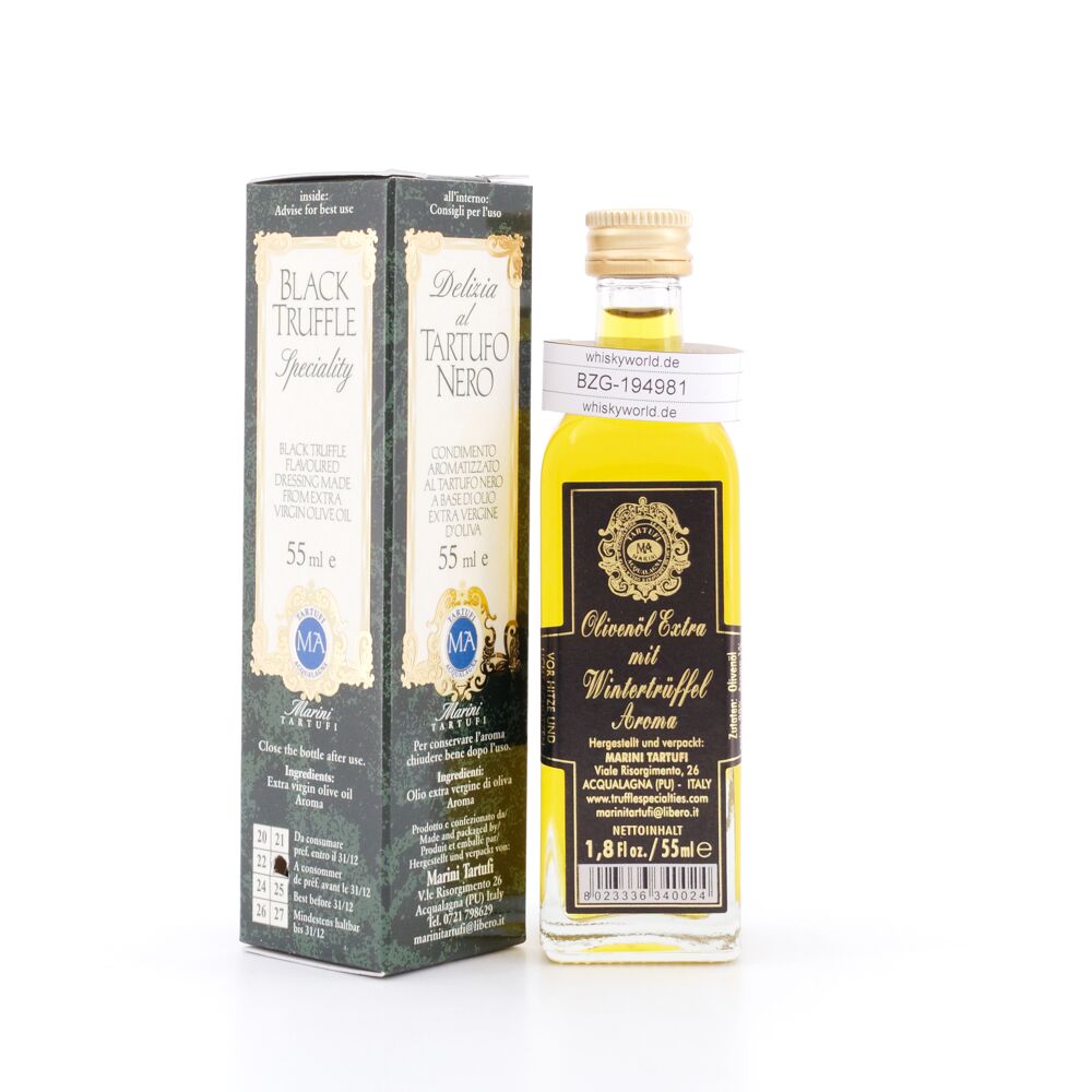 Anfosso Olivenöl mit schwarzem Trüffel Aroma 0,055 L