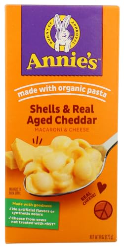 Annie's Homegrown Macaroni & Cheese - Shells & Real Aged Cheddar - 6 oz - 3 Pack