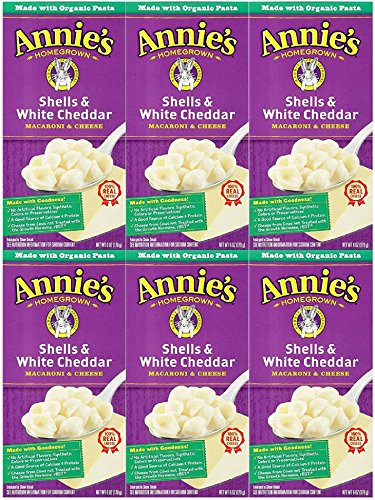 Annie 's oder hoteleigenen Macaroni & Käse – Muscheln & Weiß Cheddar – 6 Unzen – 6 Pack Annie 's oder hoteleigenen Macaroni & Käse – Muscheln & Weiß Cheddar – 6 Unzen – 6 Pack