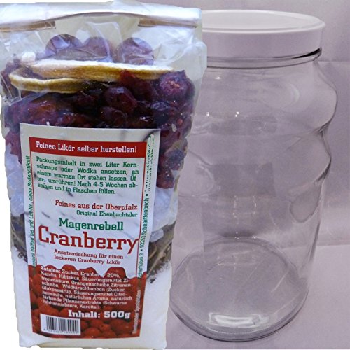 Ansatzlikör Ansatzmischung Gewürzmischung für einen Frucht-Likör Cranberry 500g mit Glas Geschenkidee Ansatzlikör Ansatzmischung Gewürzmischung für einen Frucht-Likör Cranberry 500g mit Glas Geschenkidee von Magenrebell