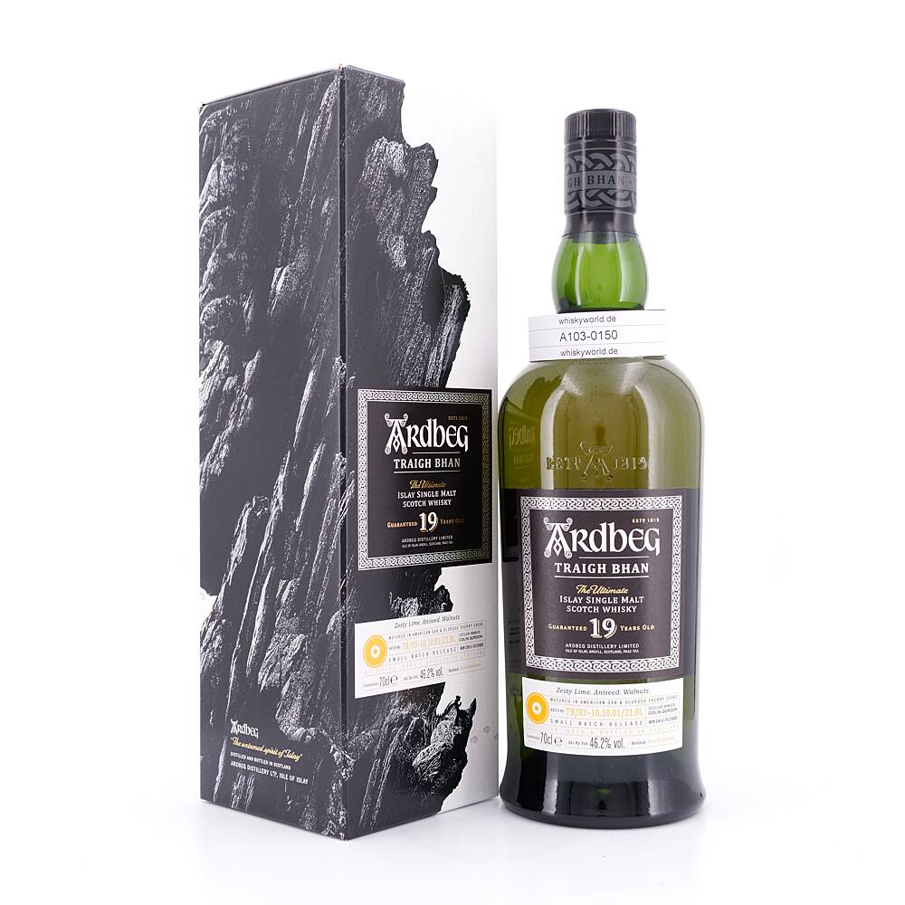 Ardbeg Traigh Bhan 19 Jahre Batch 3 Matured in 0,70 L/ 46.2% vol Ardbeg Traigh Bhan 19 Jahre Batch 3 Matured in 0,70 L/ 46.2% vol